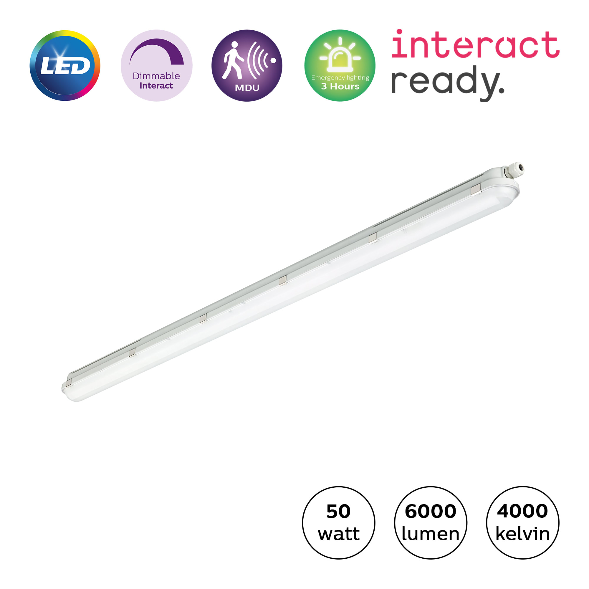 Philips - Coreline Waterproof Gen2 LSC WT120C G2 LED60S/840 IA1 ELB3 L1500
