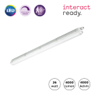 Philips - CoreLine Waterproof LED Industriarmatur IP65 – Interact – 26W – 4000lm Ra>80 4000K – 1200mm