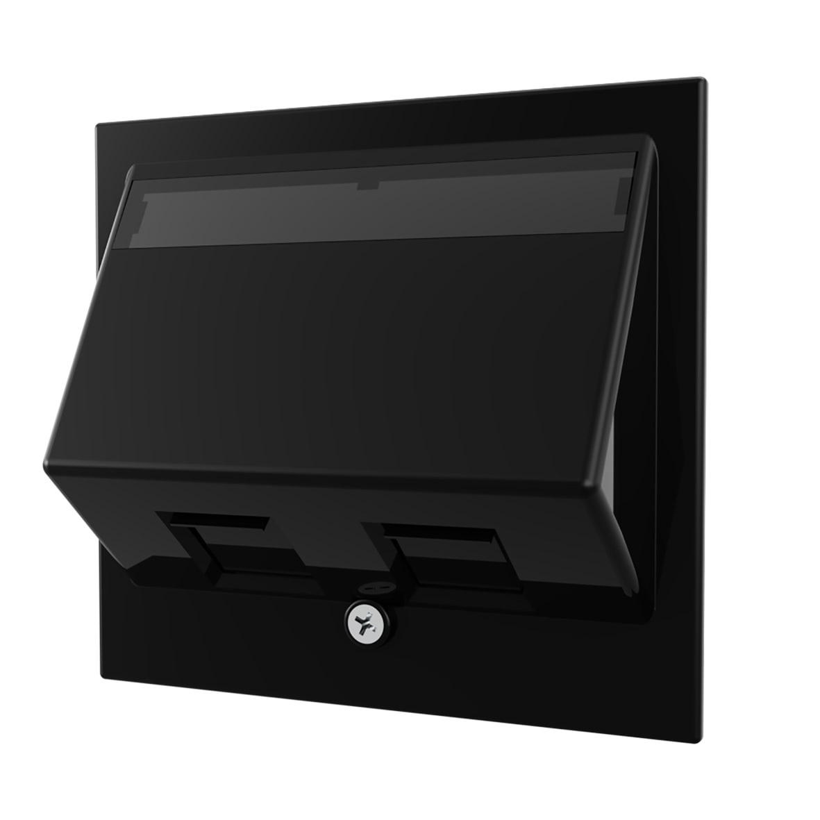 MP Bolagen - Datalokk 2xRJ45 Actassi sort Duct-Act-2