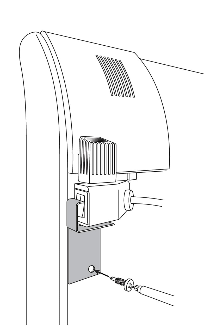 Glamox Heating - BRAKETT FOR LÅSING AV BRYTER TLO + TPA -781000000