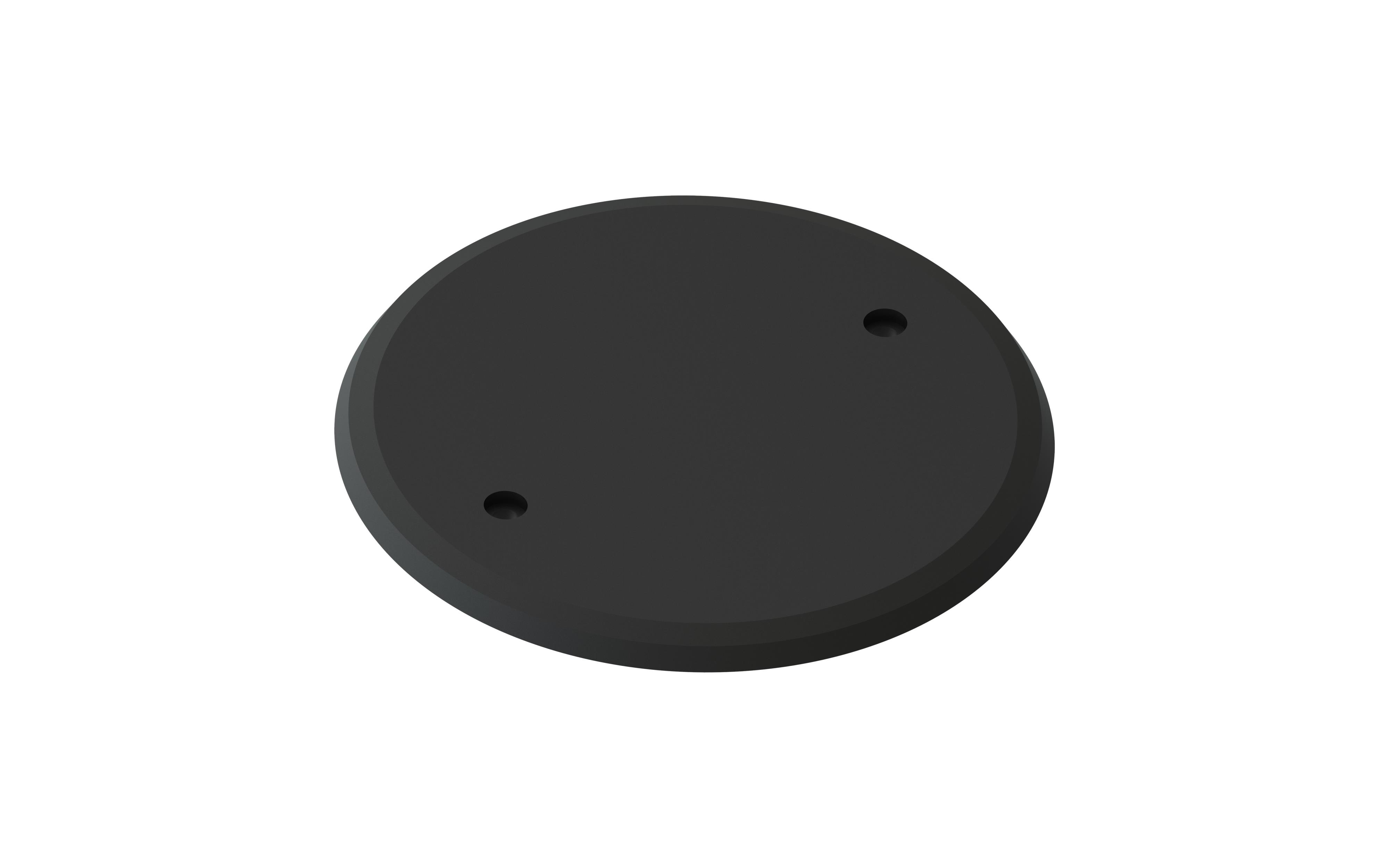 TradeForce - Lokk enkel veggboks 71mm sort Pkn.20 stk. Sonepar
