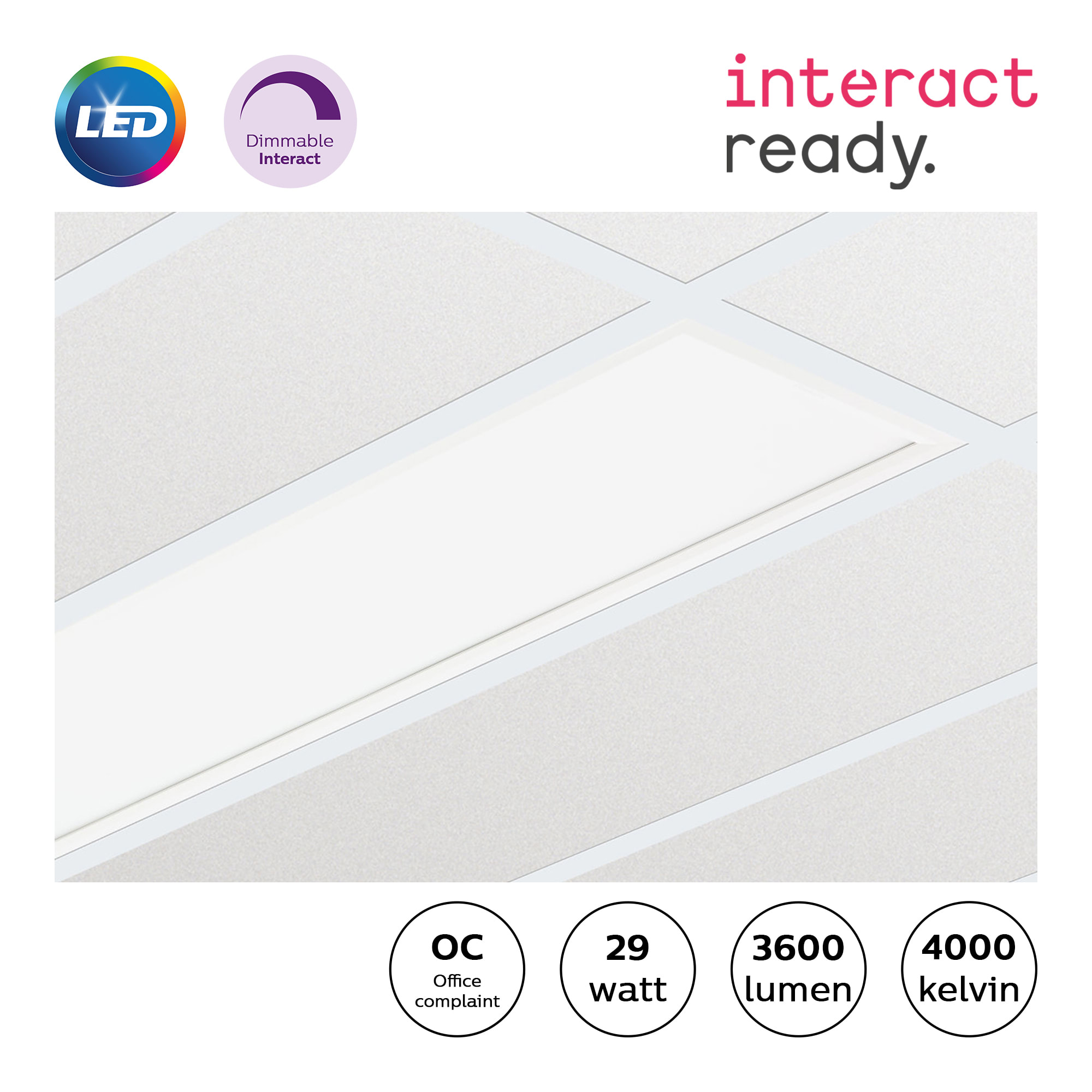 Signify - CORELINE LED PANEL 30x120 G4 RC132V LED36S/840 WIA OC