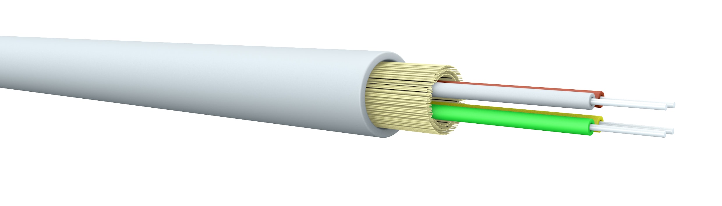 Draka - G1-9/125 FTTH BendBrightXS 4.5mm, hvit