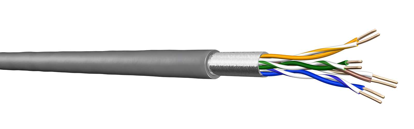 Draka - UC300 Category 5e F/UTP 4P 0.5mm PVC, GRÅ