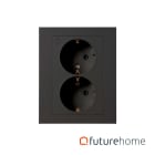 Futurehome - Futurehome Stikk dobbel lav ZigBee 3.0 Sort FH9045