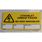 Melbye - Folie skilt med lim, Utkoblet
