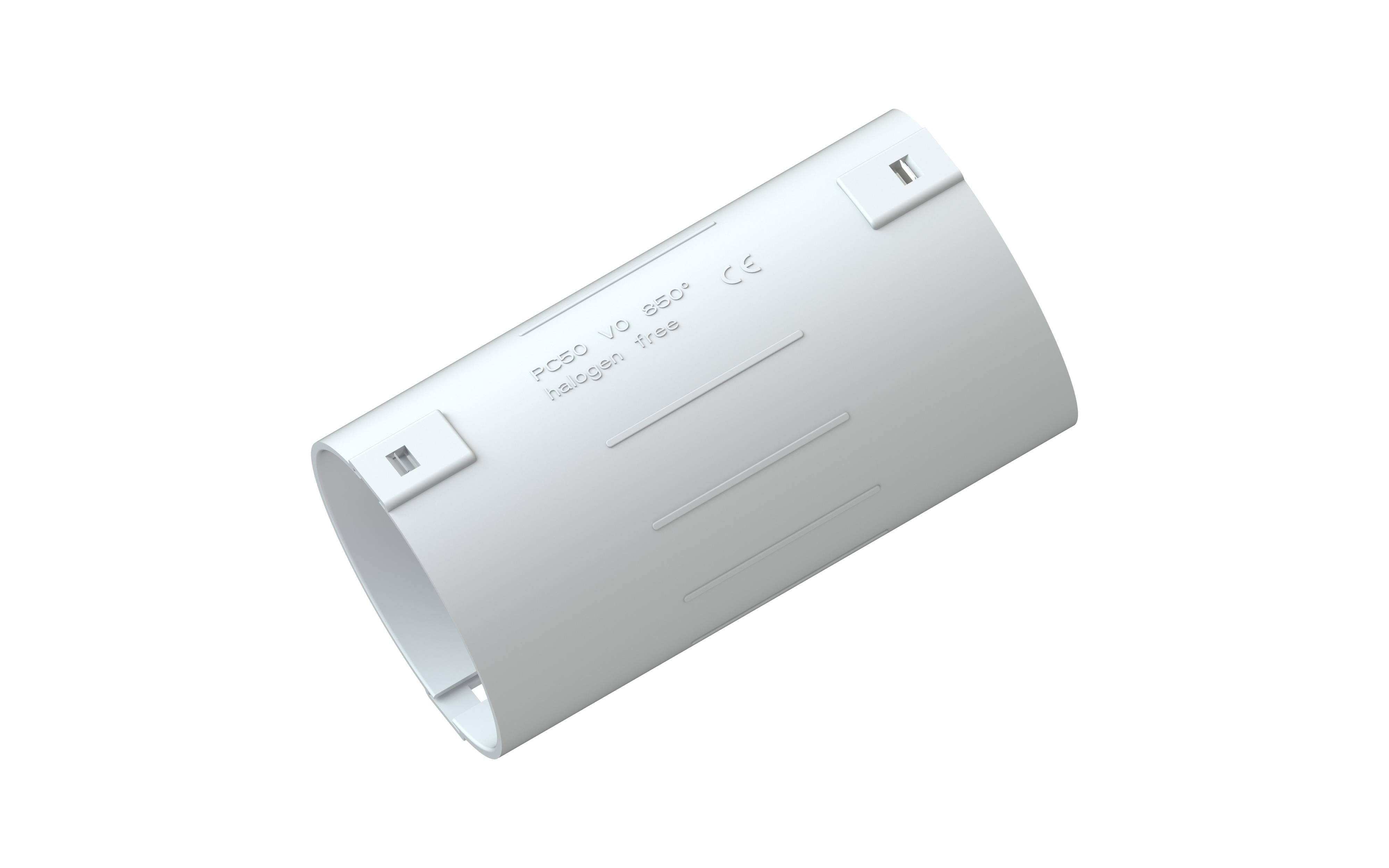 TradeForce - Skjøtemuffe 50mm hvit Sonepar