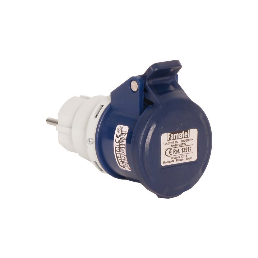 Famatel - ADAPTER 2/16-6 - SCHUKO IP40