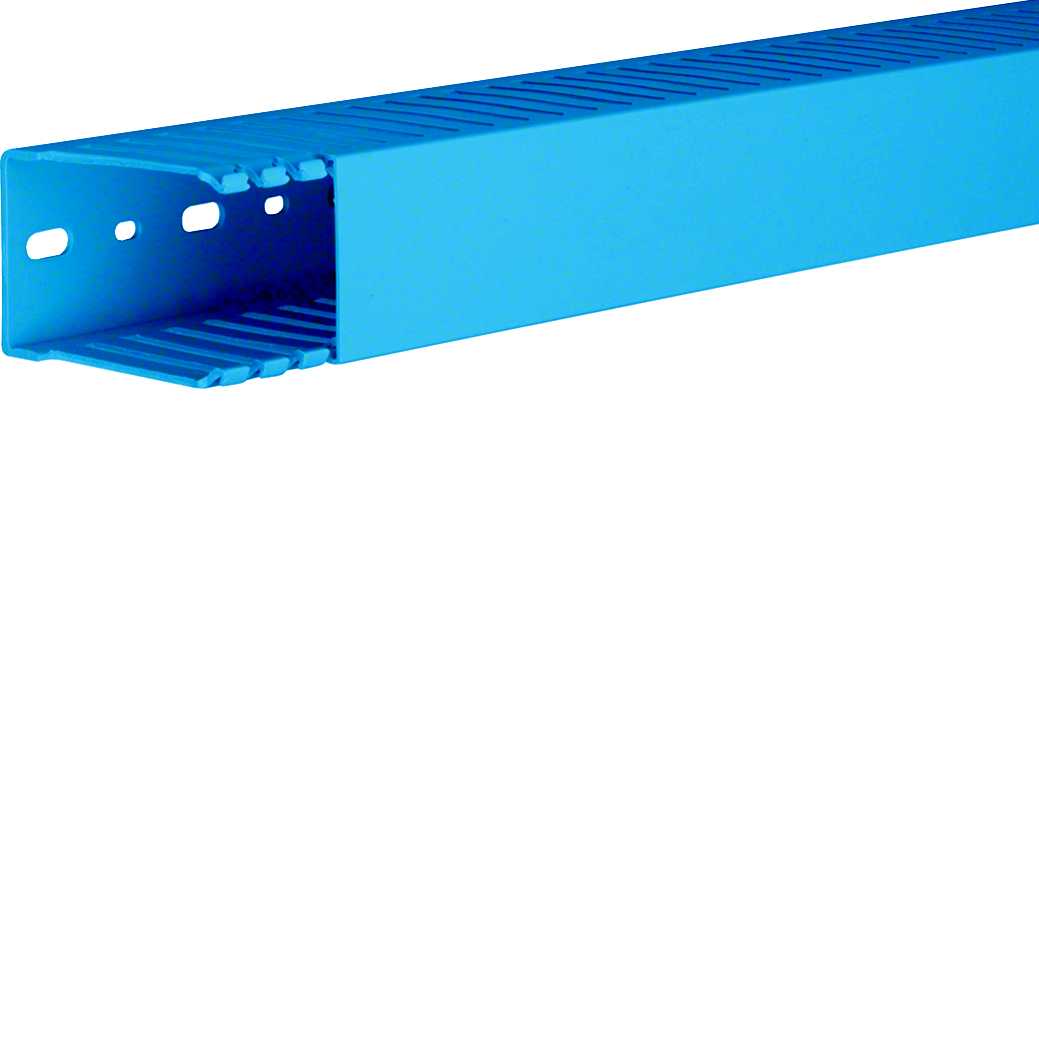 Hager - Slisset kanal Halogenfri BLÅ ,73X49mm 2 meter HNG75050BL