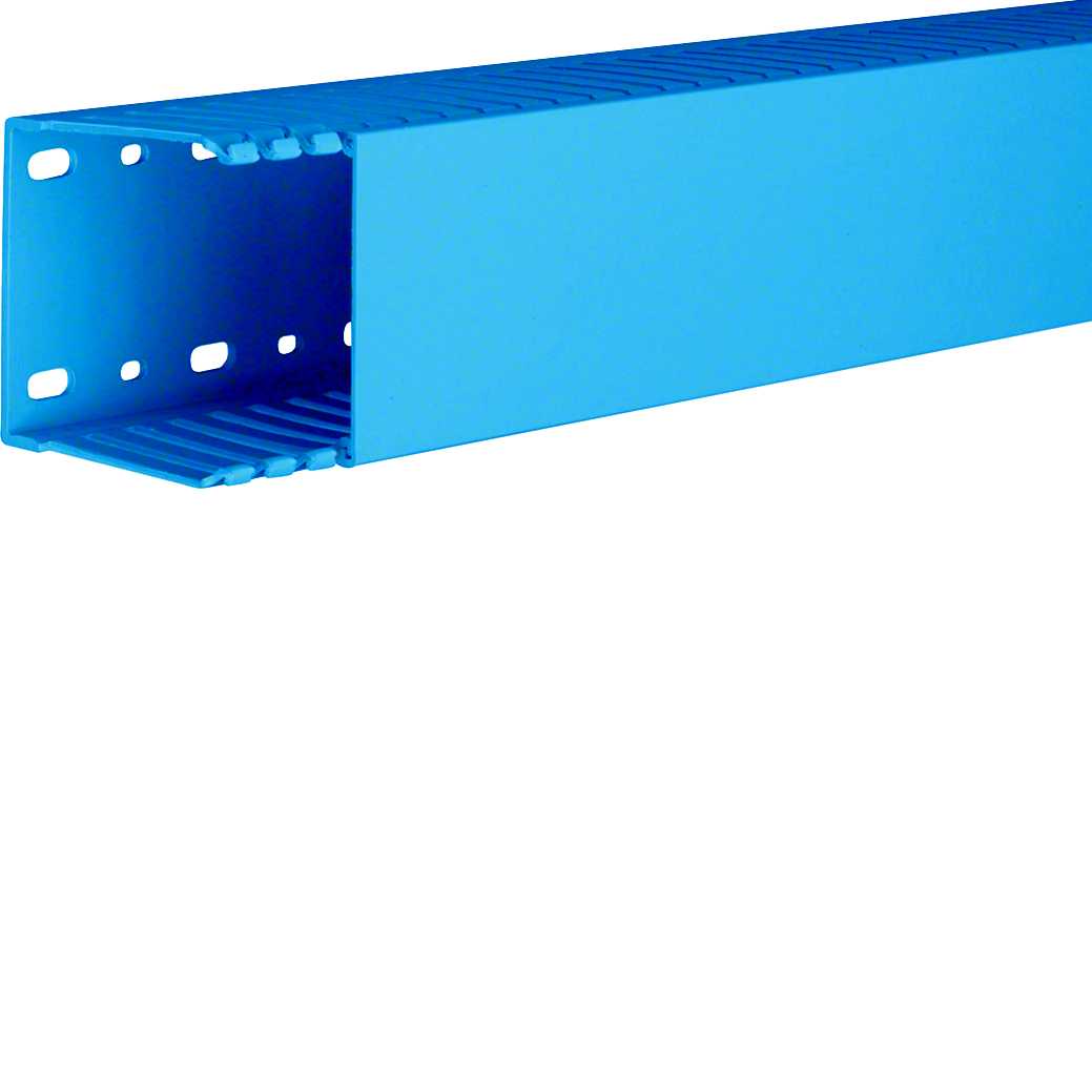 Hager - Slisset kanal Halogenfri BLÅ 73X73mm 2 meter HNG75075BL