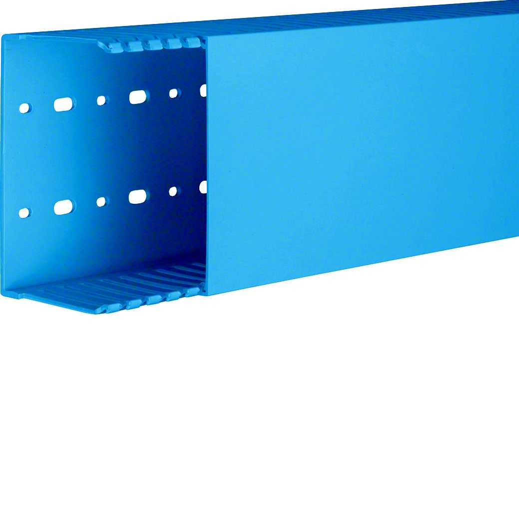 Hager - Slisset kanal Halogenfri BLÅ 73X124mm 2 meter HNG75125BL