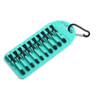 TradeForce - Bitssett 10 pk. På brett med krok. 50mm lengde. 2 stk PH2 og PZ2. 1 stk. TORX T15,20,25 og 30.