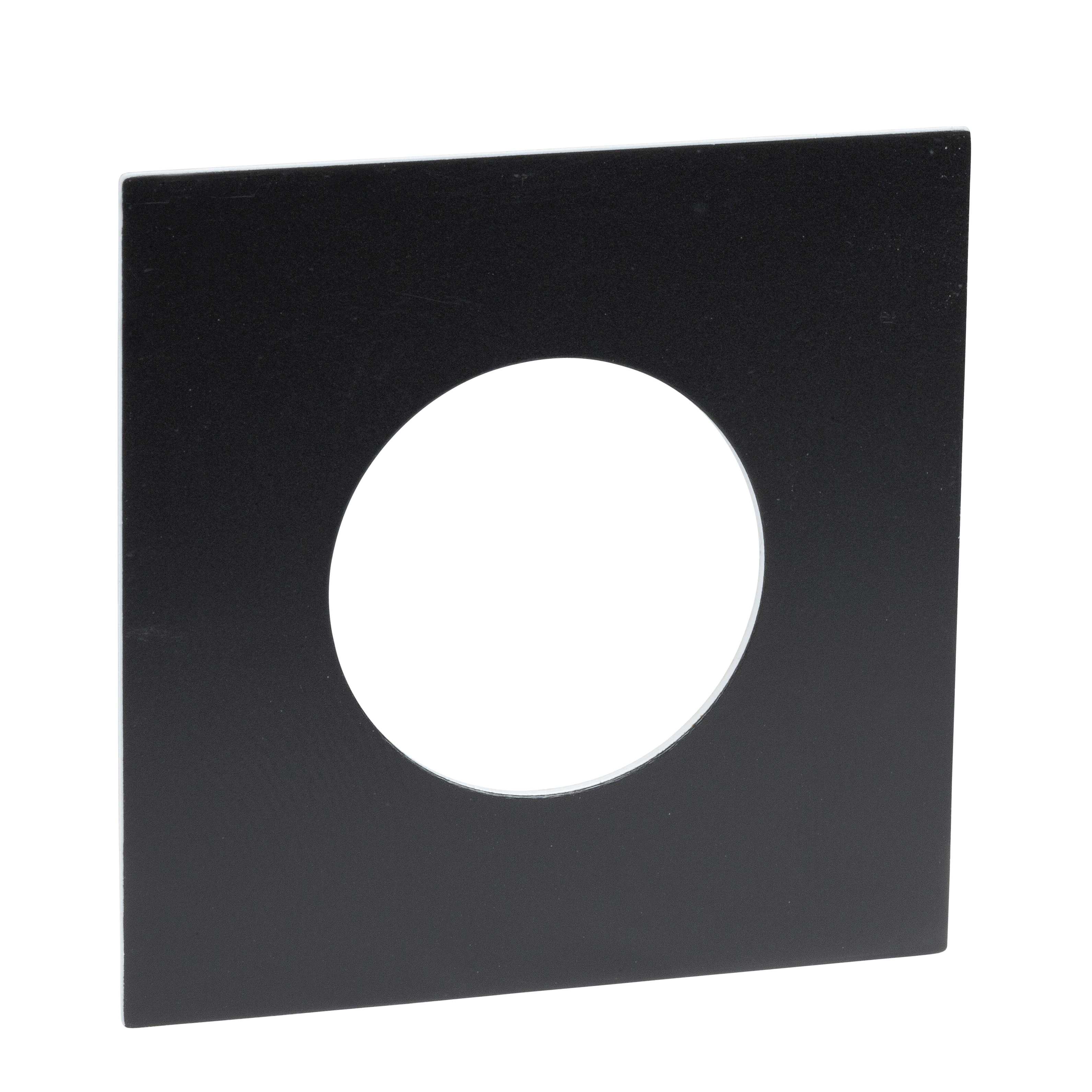Schneider Electric - Skilt sort/rød bunn  48x48mm FOR Ø22 MM