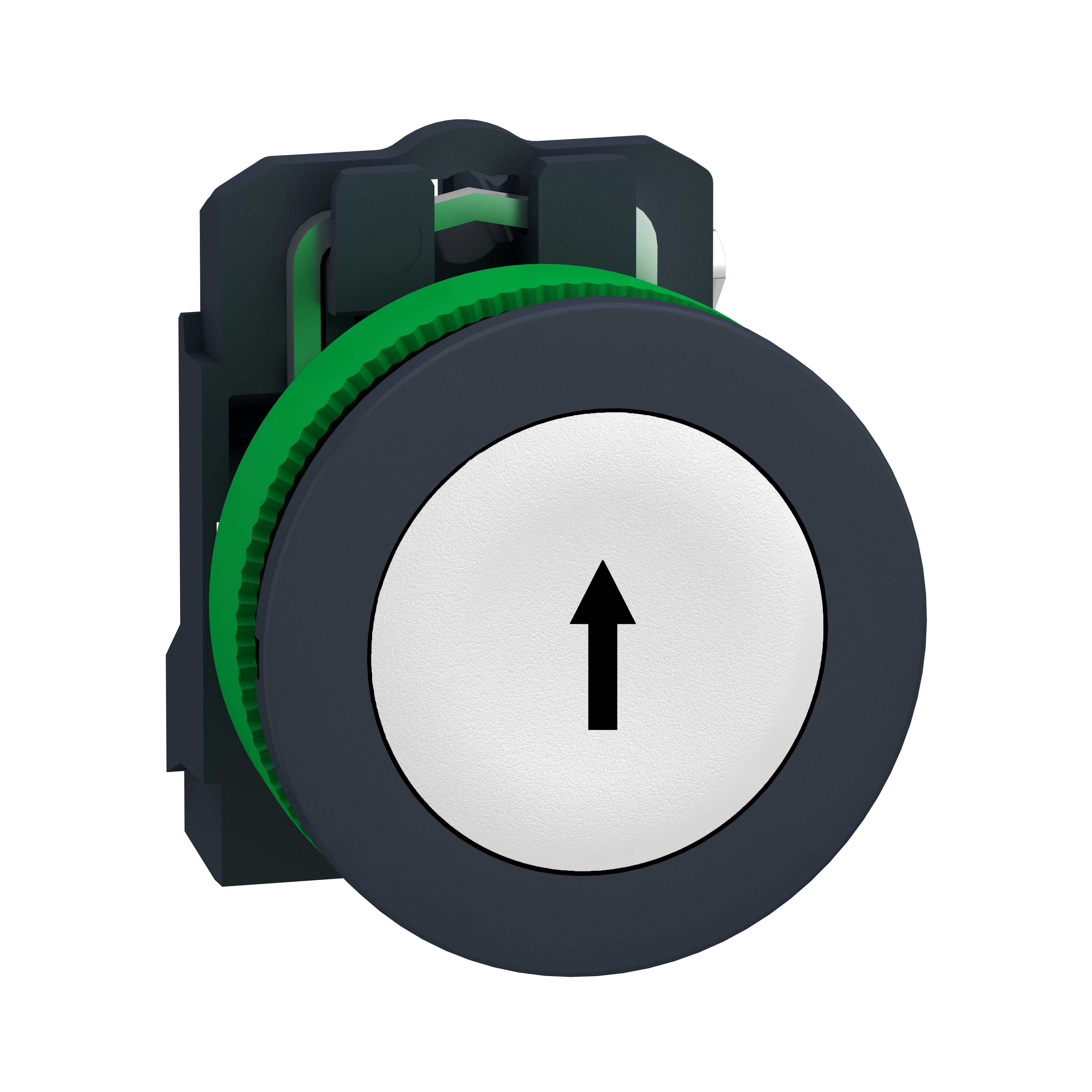 Telemecanique - Trykknapp flush hvit 1NO