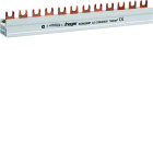 Hager - Faseskinne 2-pol 80A, 16 moduler, tilpasset Hager rehabramme
