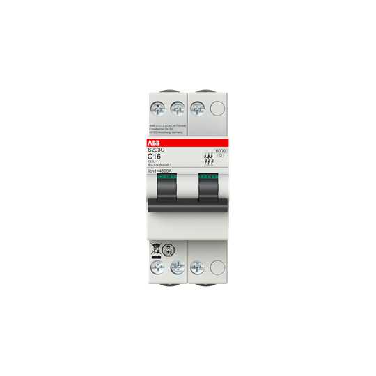 ABB Electrification - AUTOMATSIKRING S203C-B16 KOMPA KT
