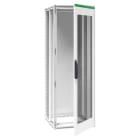 Schneider Electric - Gulvskap ED, Spacial SFP, 200x700x800 mm, med Prisma rack, RAL9003 (hvit), IP55, med glassdør