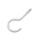 Castor - Treskruekrok TK 50x15x4,1mm hvit for oppheng av for eksempel pendellampe i tak.