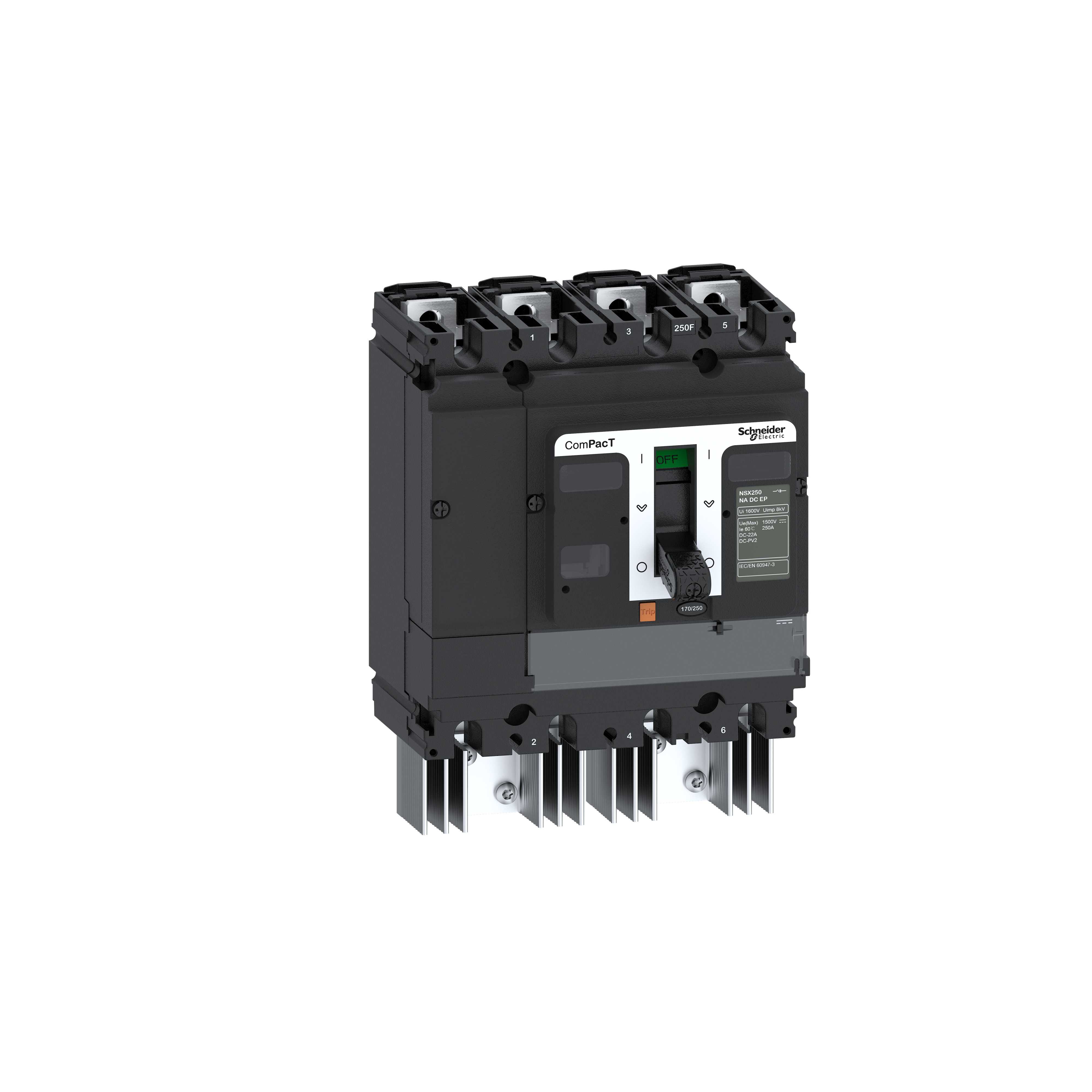 Schneider Electric - Lastbryter NSX250 NA DC EP 4P 160A - 1500V DC