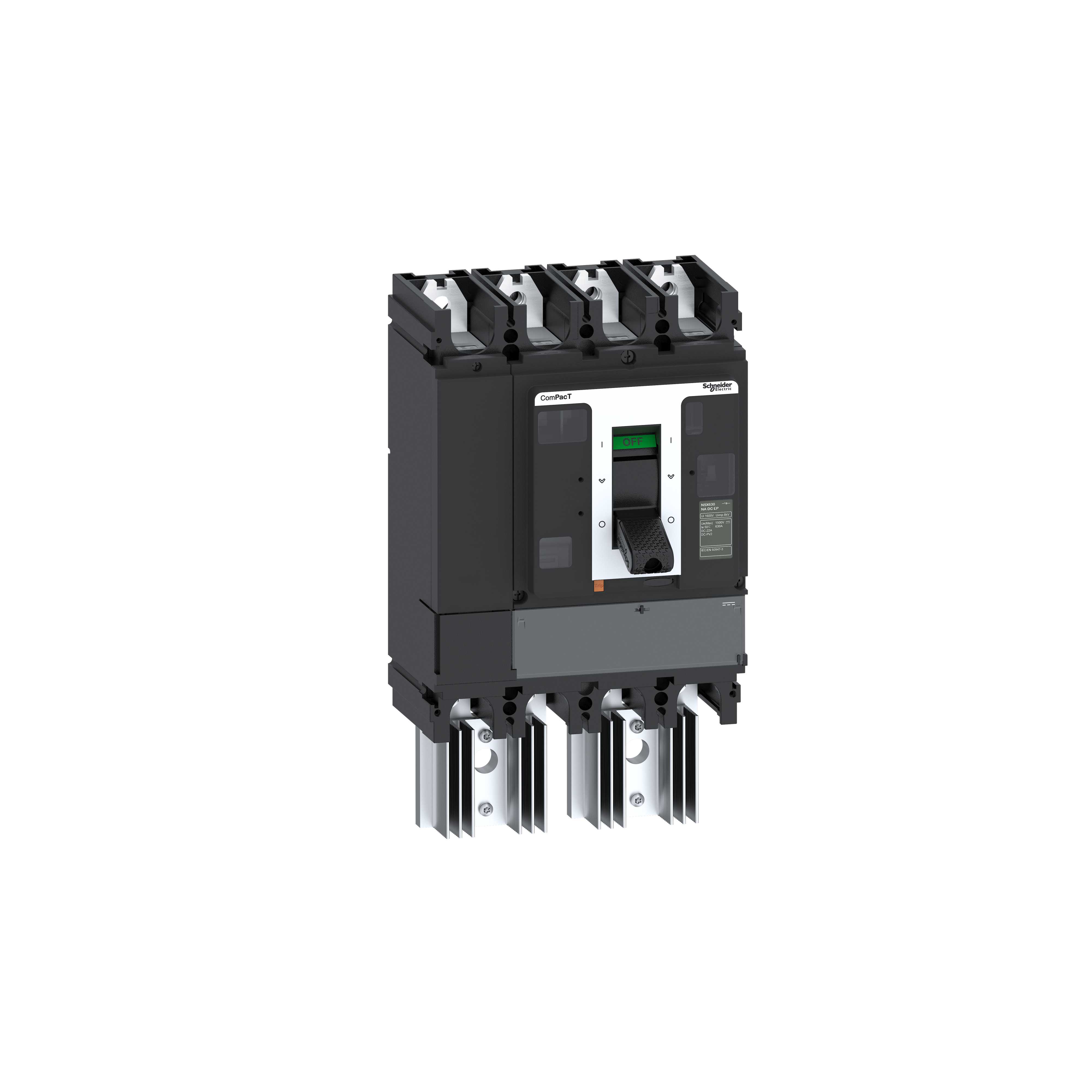 Schneider Electric - Lastbryter NSX630 NA DC EP 4P 500A - 1500V DC