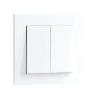 SG Armaturen - BRYTER IF DOBBEL INNFELT ENDEVENDER HVIT