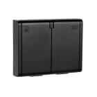 SG Armaturen - STIKK IF IP44 DOBBEL M/J SORT