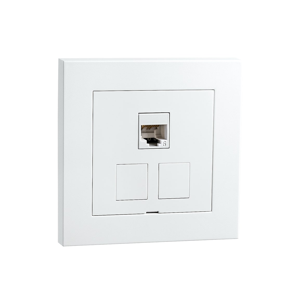 SG Armaturen - MODULARUTTAK 3X KEYSTONE HVIT 6-PACK