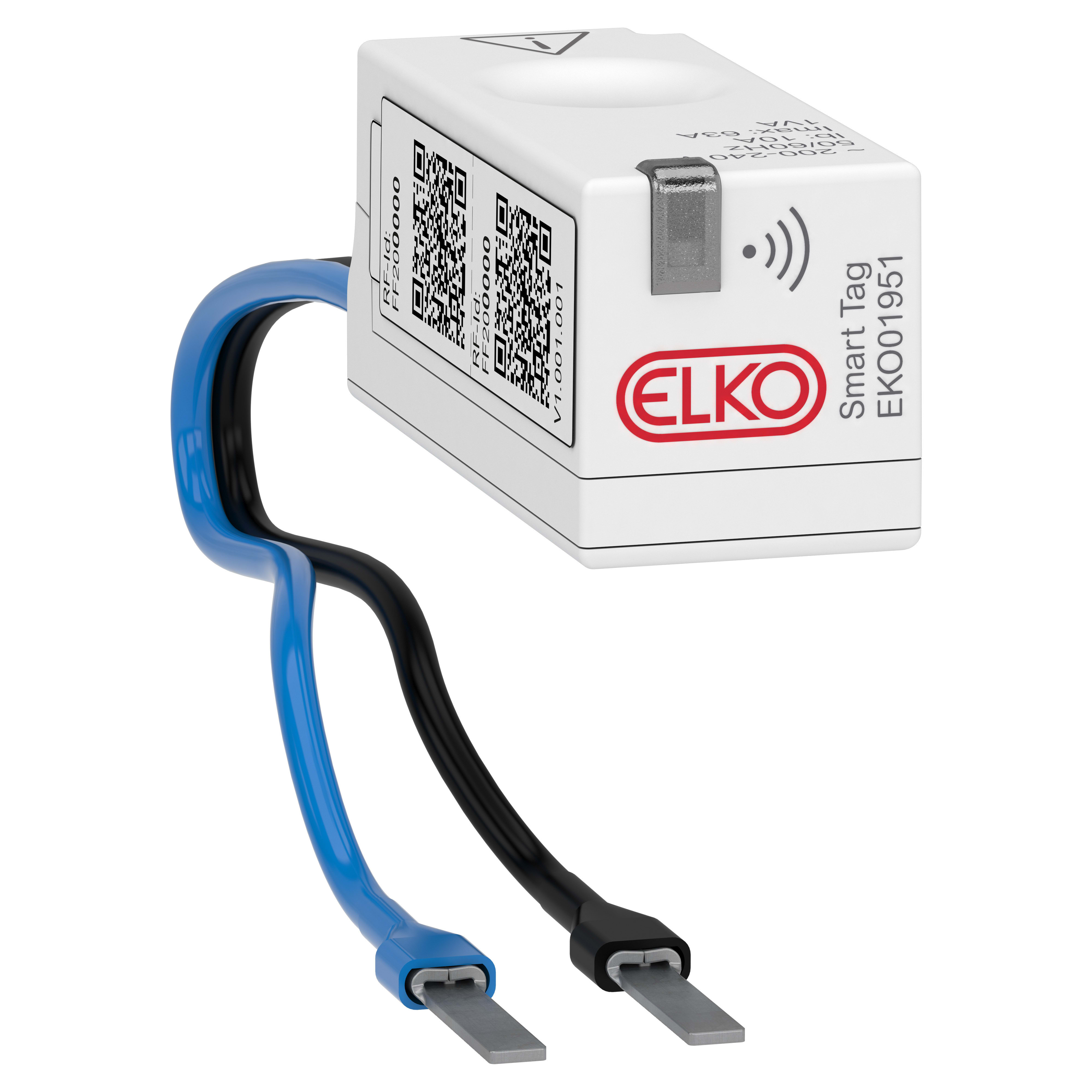 Elko - ELKO SMART Smart tag -Flex kabler -1fase+nøytral / 2 faser -TN/IT nett -230 V -63A maks belastning