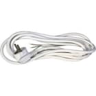 Grøntklima AS - Nettkabel vinklet plugg 2m 3G1,5mm2 hvit PVC