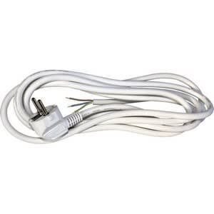 Grøntklima AS - Nettkabel, vinklet plugg 3m, H 3 x 1,5mm2, hvit, PVC
