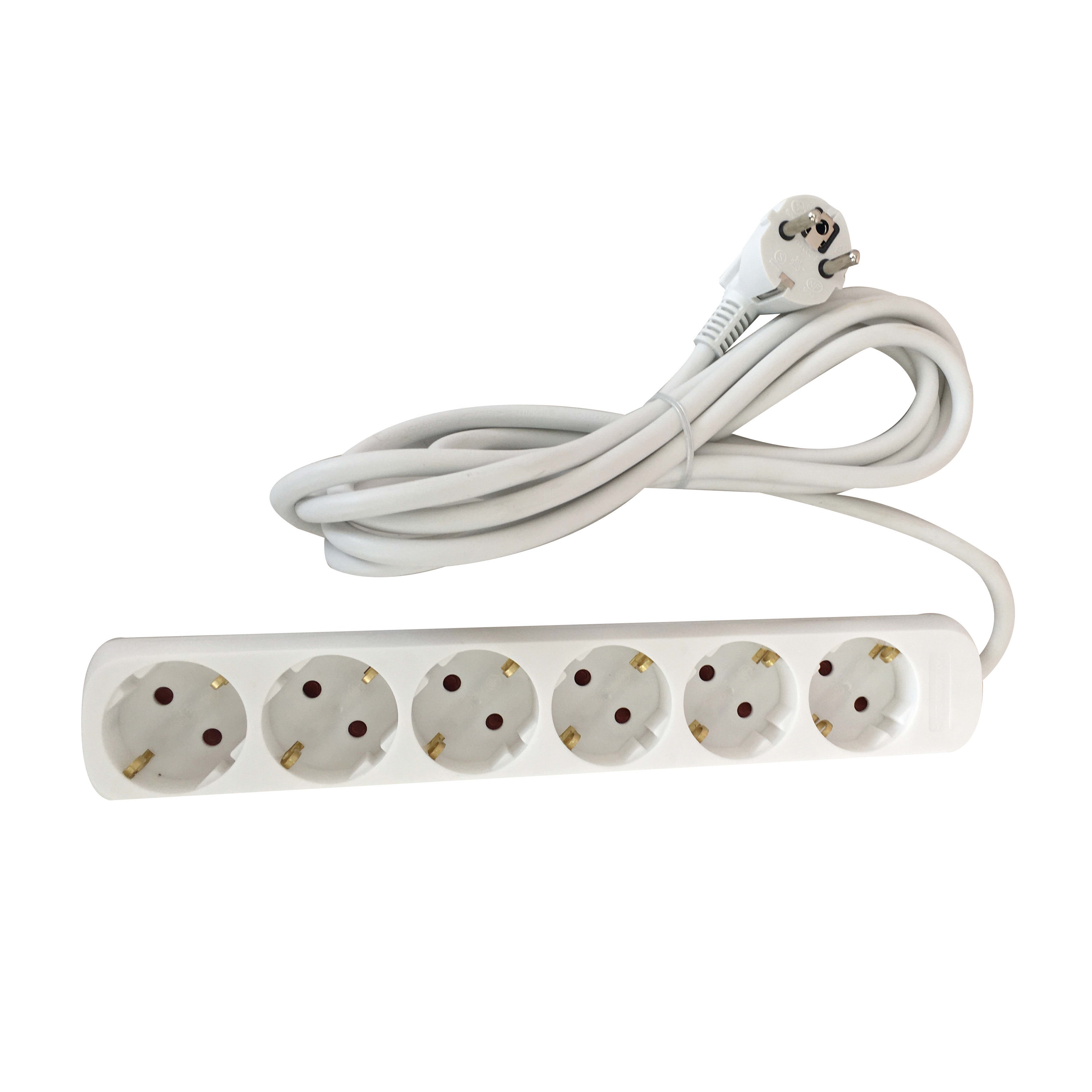 TradeForce - 6-veis stikk med 3m ledning 3