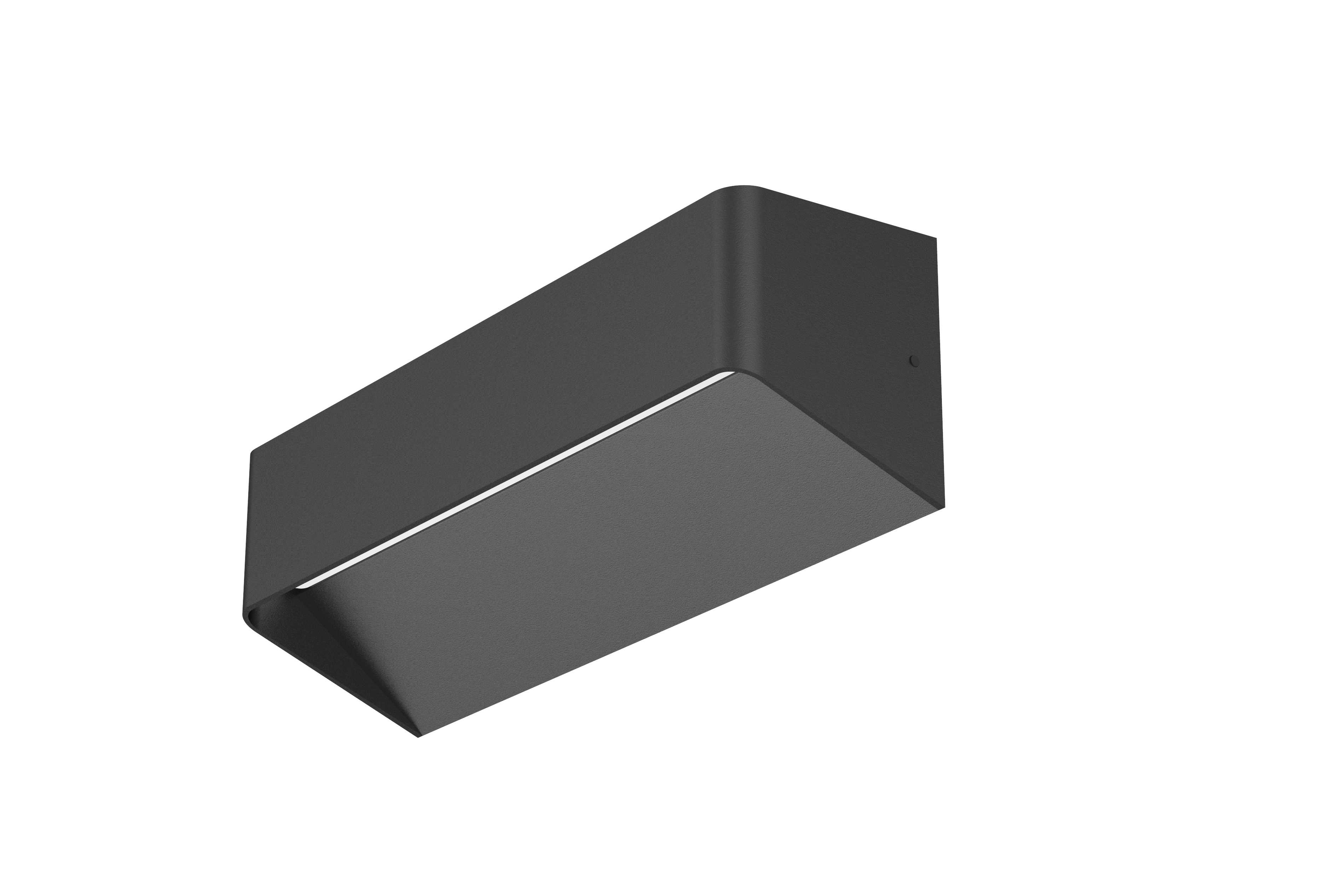Aneta Lighting - SØGNE XL vegglampe sort dim 18W  valgfri lysretning