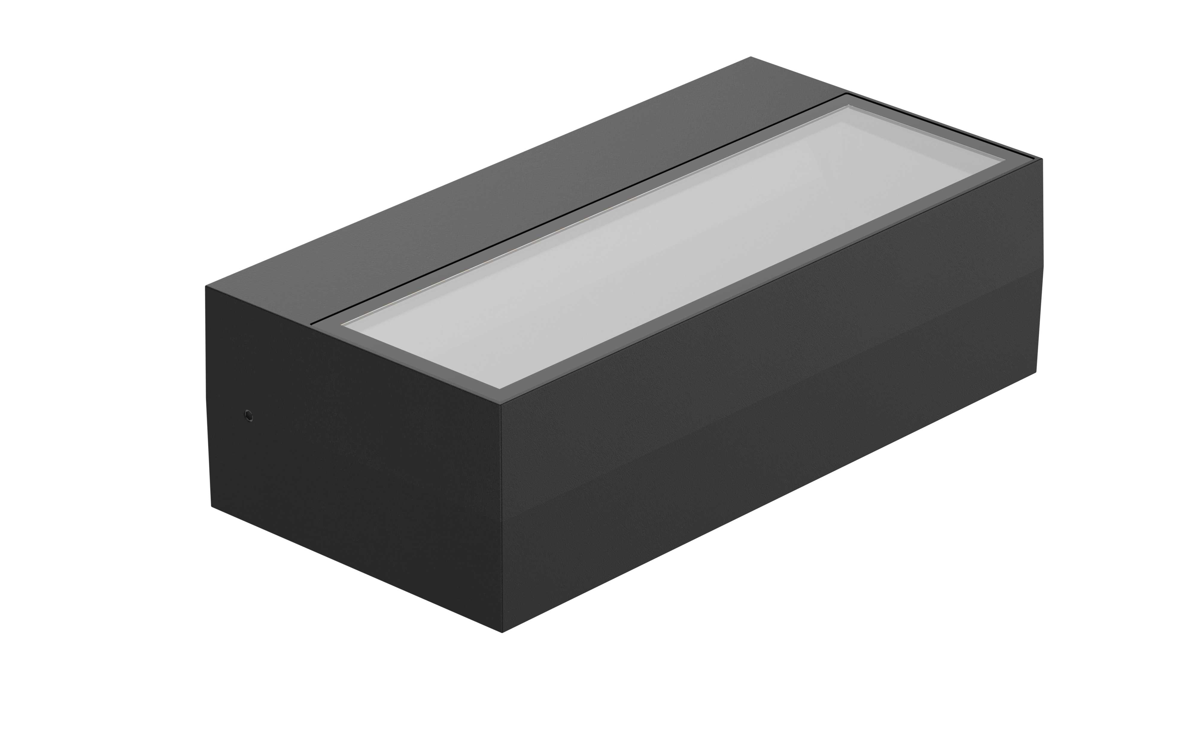 Aneta Lighting - LYNGDAL vegglampe svart IP65, 3CCT, valgfri lysretning