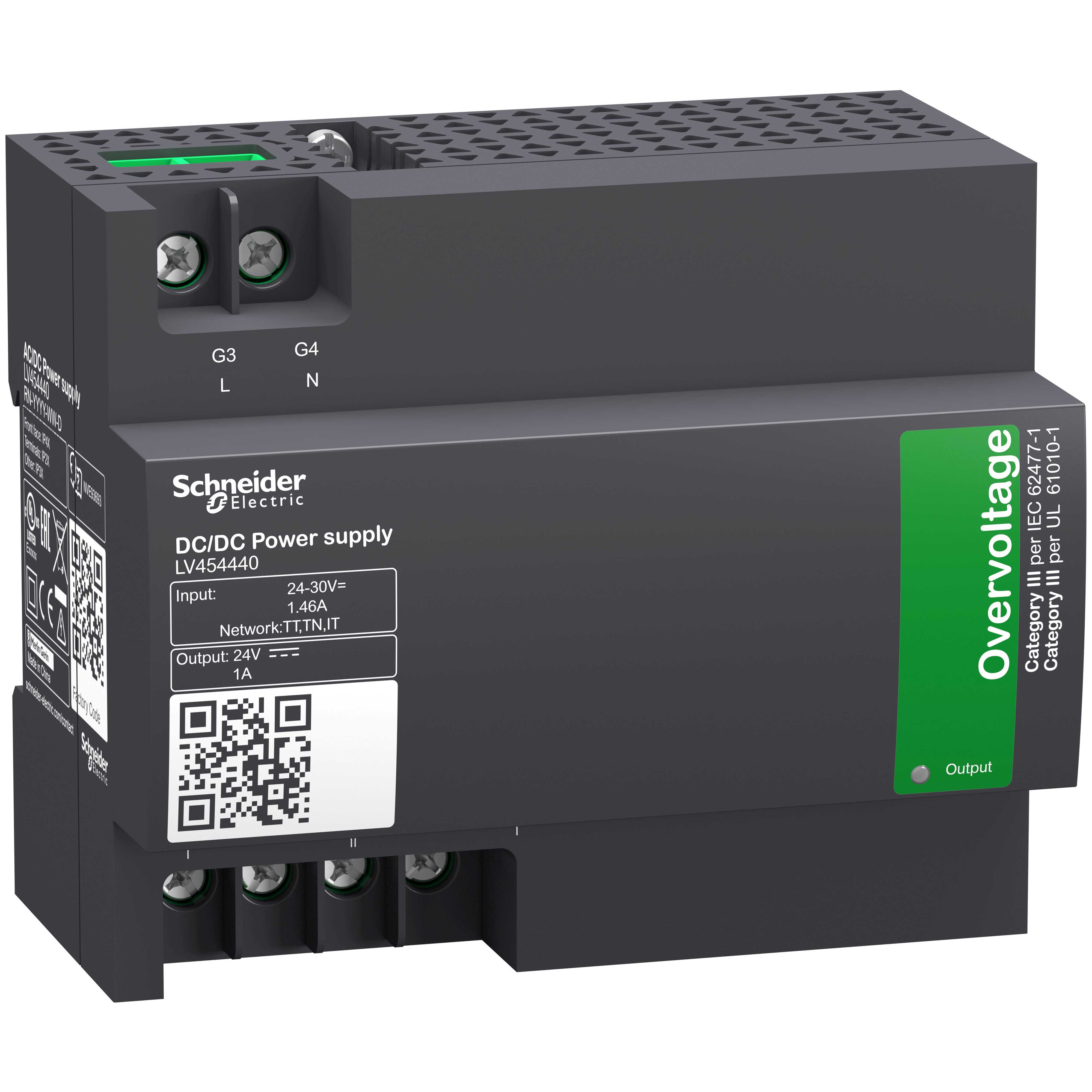 Schneider Electric - Powersupply utgang 24VDC-1A-inngang 24/30VDC