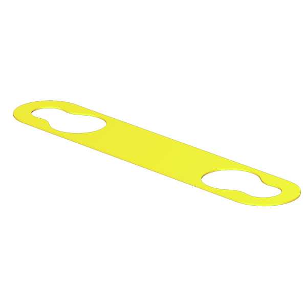 Weidmueller - Lukkede ledningsmerker 32x10mm Gul for Multimark. Rull a 2000 merker