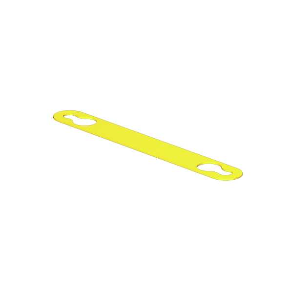 Weidmueller - Lukkede ledningsmerker 32x4,8mm Gul for Multimark. Rull a 2000 merker