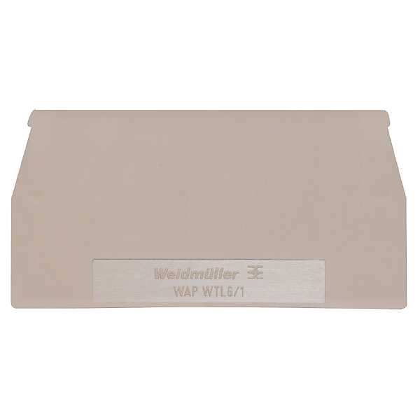 Weidmueller - ENDEPLATE WAP WTL6/1  FOR WTL6/1 WEIDEMULLER