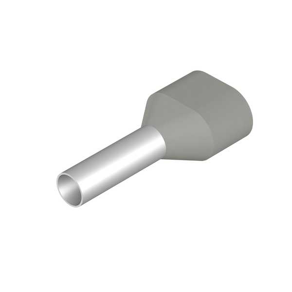 Weidmueller - ENDEHYLSE DOBBEL H 4.0/22  GRÅ POSER A 500