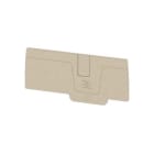 Weidmueller - End plate (terminals), 64.93 mm x 2.1 mm, dark beige