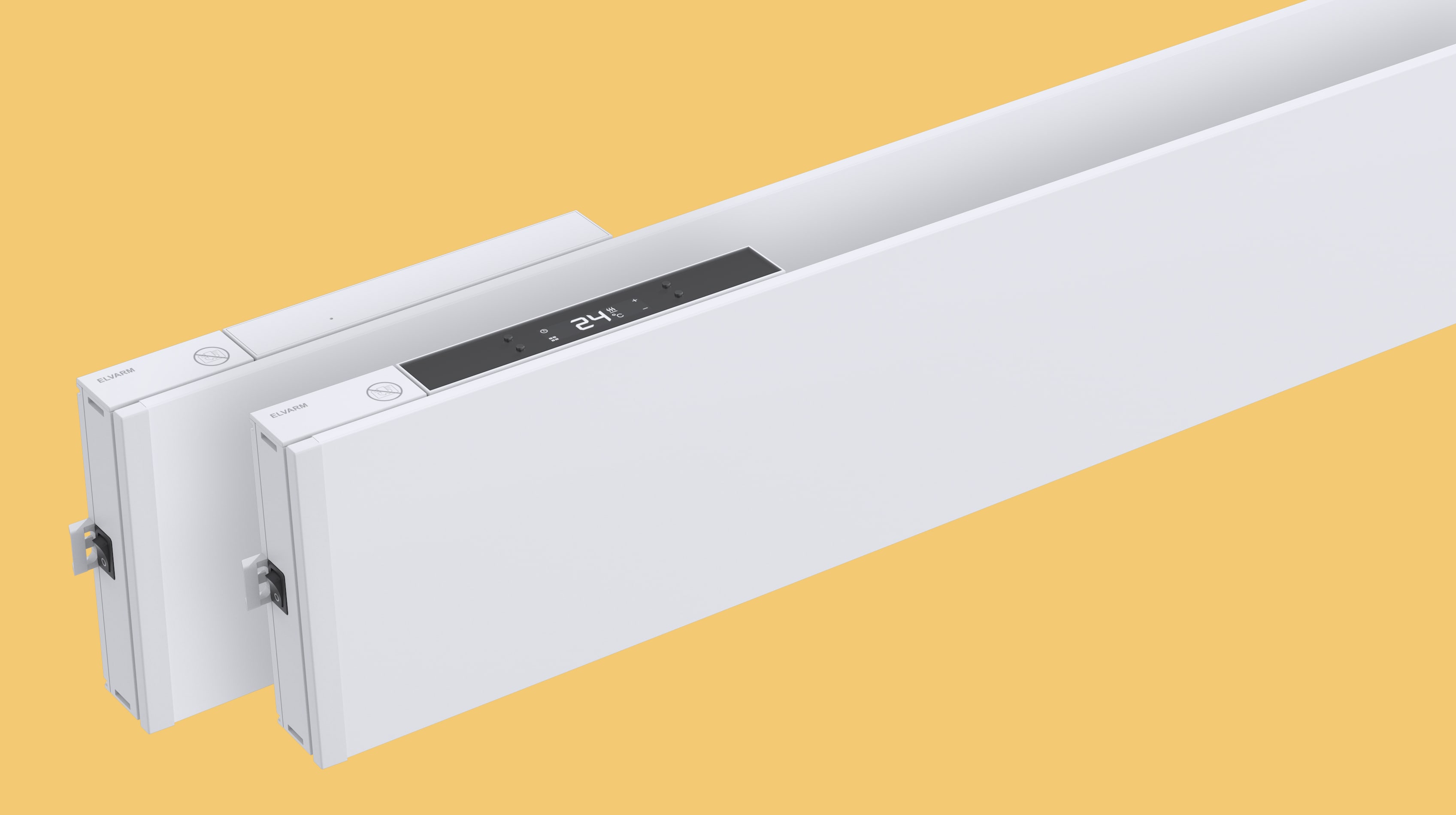 Elvarm - Varmelist Elvarm FX16p basisovn L305cm/1000W hvit