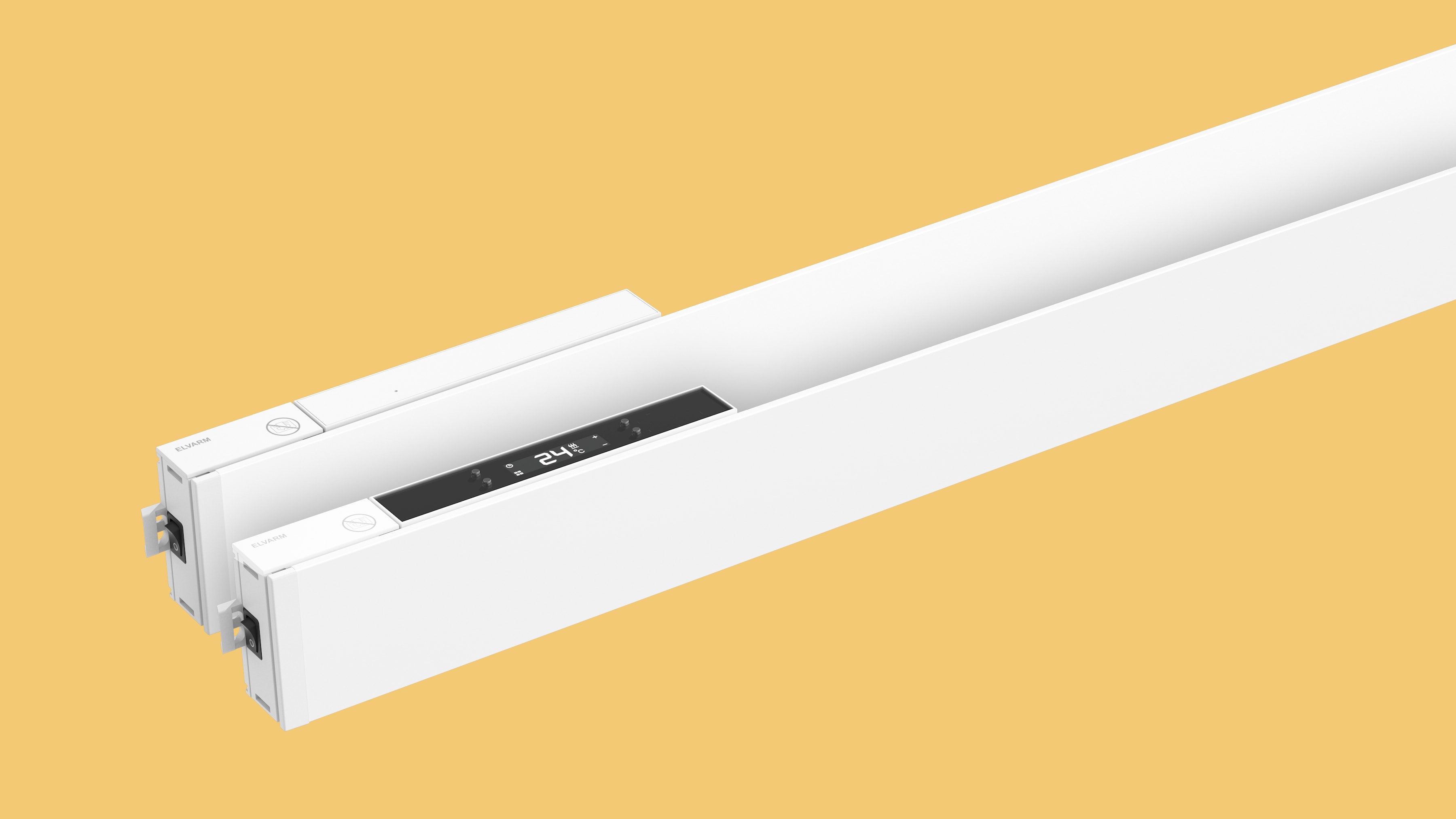 Elvarm - Varmelist Elvarm FX8p basisovn L105cm/120W hvit