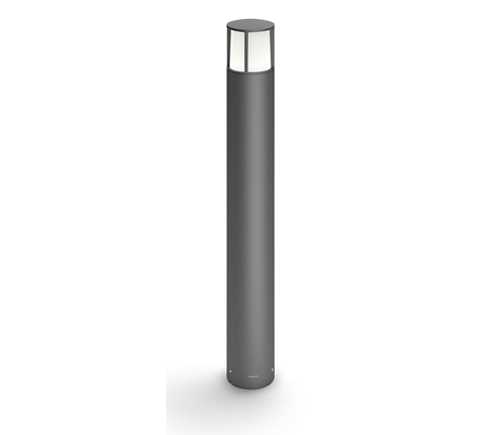 Philips - Philips Stock LED-utendørsstolpen er i formstøpt slitesterk aluminium i antrasittgrått.