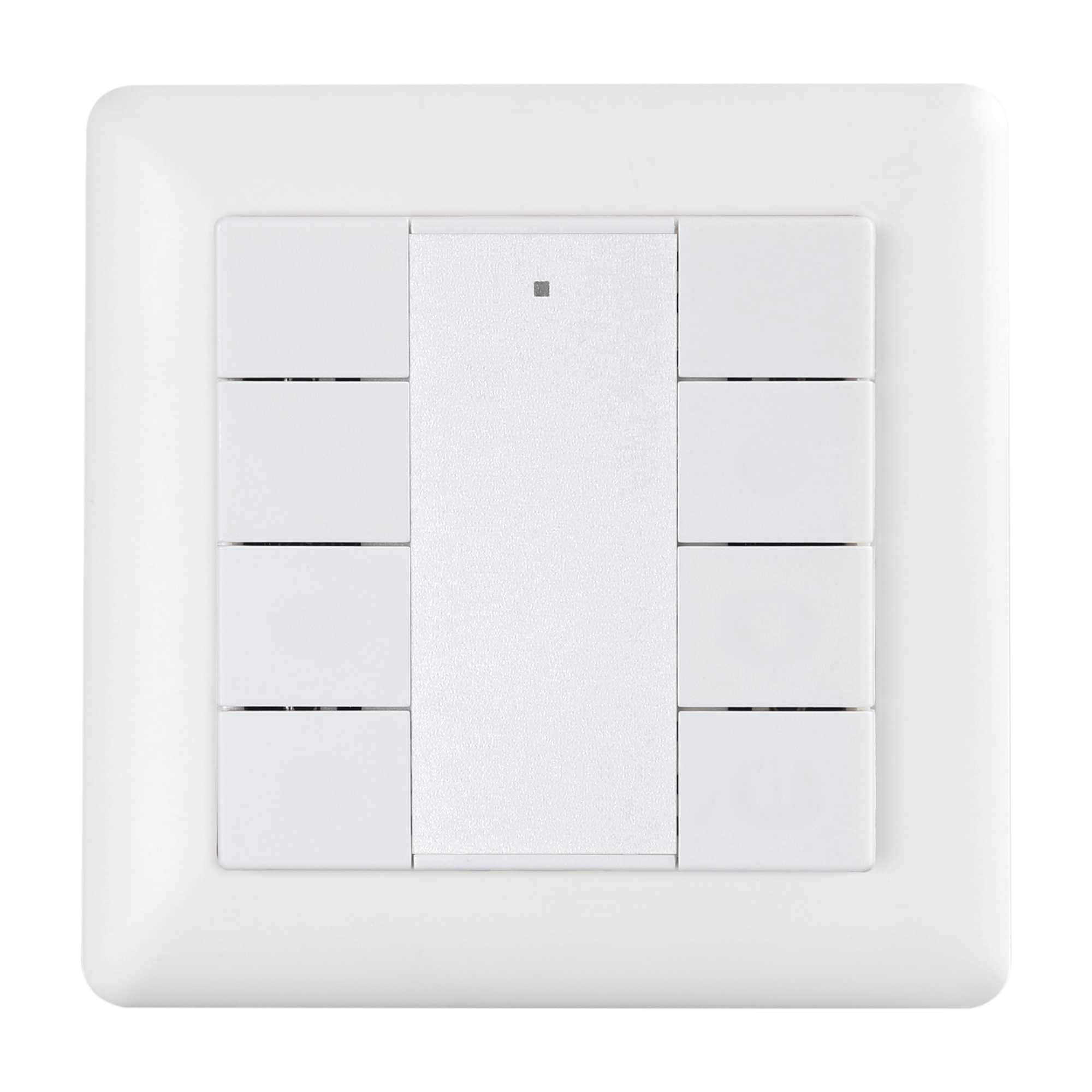 Heimgard Technologies AS - Trådløst Bryterpanel 8 Knapper Hvit