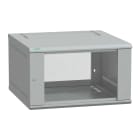 Schneider Electric - Veggskap 19" KDB flatpakket 6U D400 med glassdør