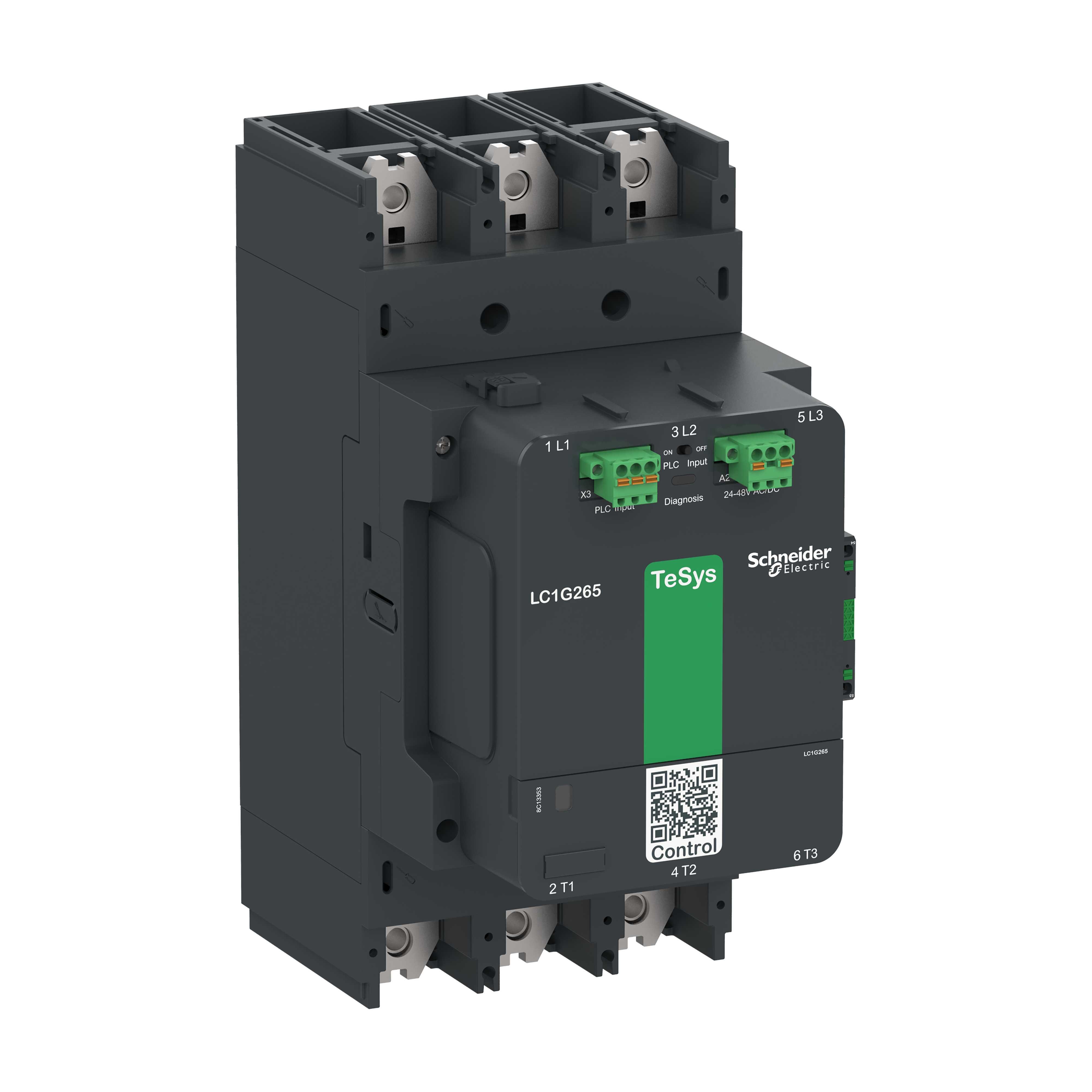 Schneider Electric - Kontaktor TeSys LC1G 400A 440V 3P AC3 avansert 48-130V AC-DC spole