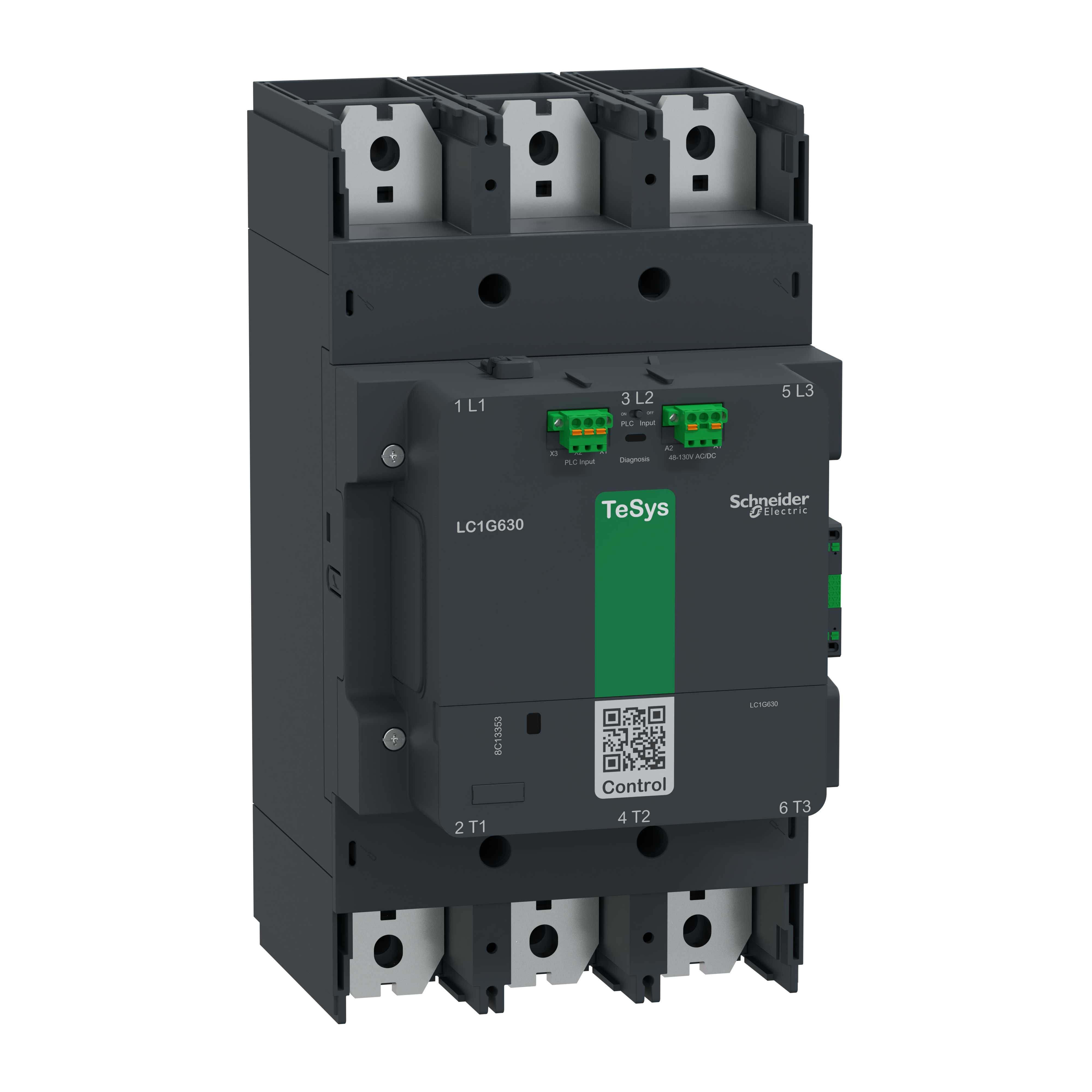 Schneider Electric - Kontaktor TeSys LC1G 630A 440V 3P AC3 avansert 48-130V AC-DC spole