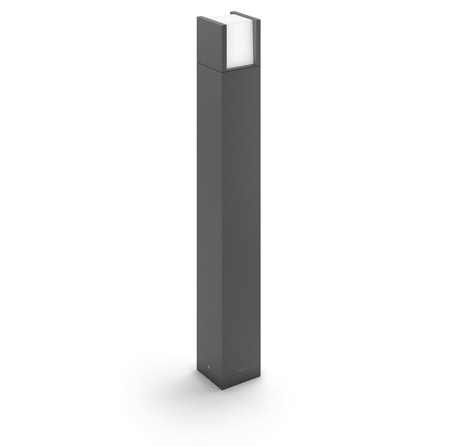 Philips - Philips Arbour LED-pullert i formstøpt, slitesterk aluminium. Lyser godt opp med varmhvit lys på 2 sider av lampen.