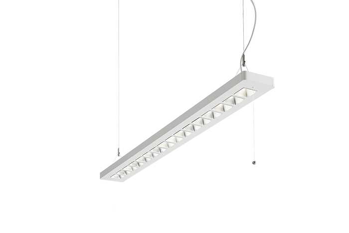 Glamox - C77-P125x1200 WH 40/60 7000 DALI 830 CSD PRE CP2.5 SM