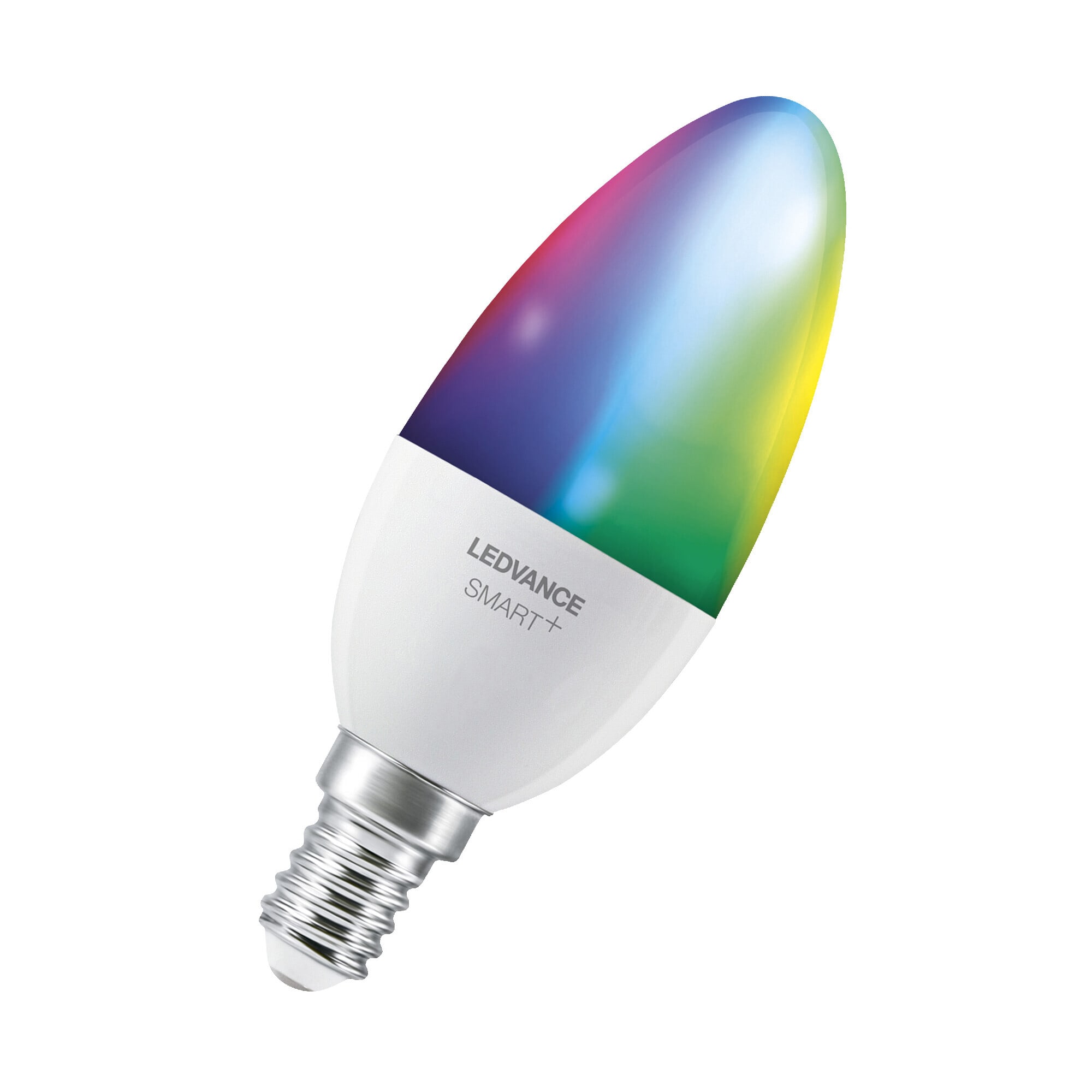 Ledvance - LEDpære SMART+WiFi CLB40 RGBW E14 470 lumen 2700-6500K 4,9W RA≥80 200° Matt Dimbar IP20