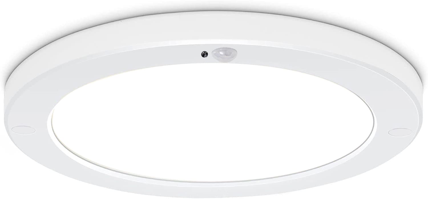 Aneta Lighting - ECO light PIR plafond hvit 18W, PIR/LUX sensor, 50Kt